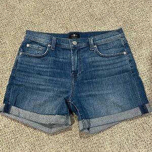 7 for all Man Kind Jean shorts